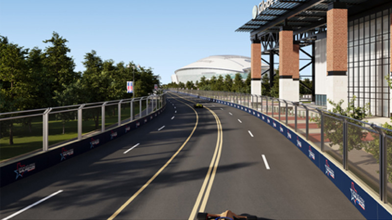 Virtual Lap - view next to Globe Life Field