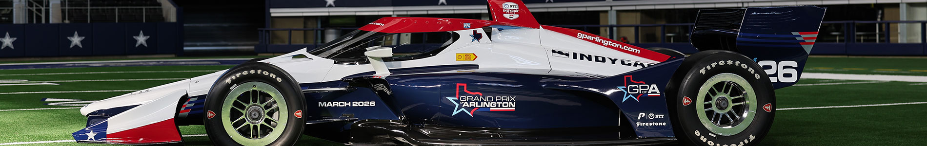 The INDYCAR Grand Prix of Arlington show car.